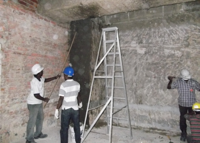 Crystalline Powder for Concrete Crack Repair by Radcrete