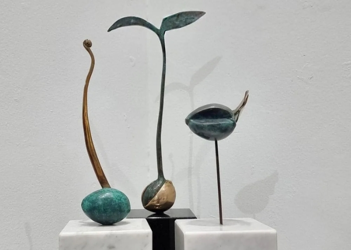Avocado Seed Table-Top Sculpture by SOHO Galleries
