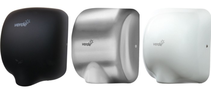 Custom Coloured Compact Hand Dryers by Verde Solutions