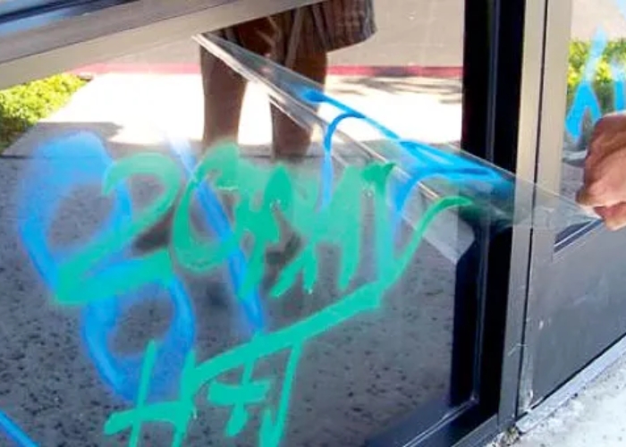 Anti-Graffiti Film for Exterior Windows by Window Energy Solutions