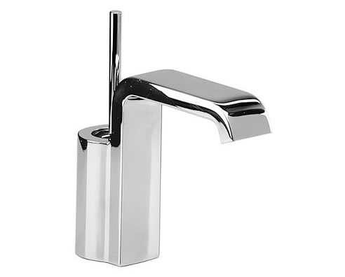 basin mixer with flat top spout