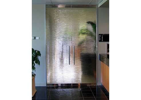 Textured Glass Doors