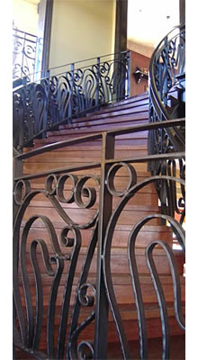 wrought iron balustrade