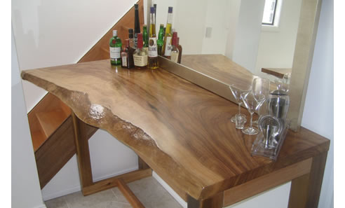 solid timber bar
