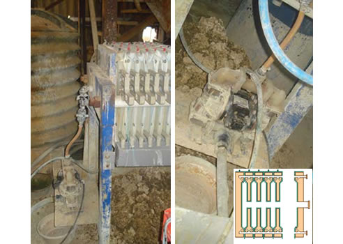 sandpiper pump for filter press