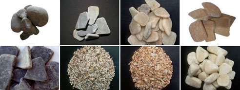 loose pebbles