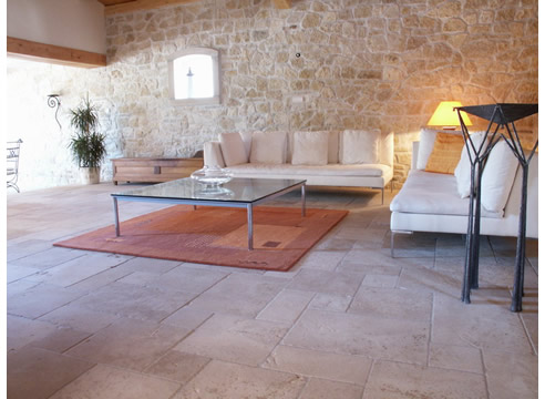 limestone floor