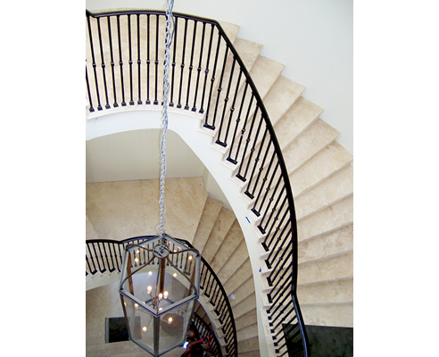 wrought iron staircase