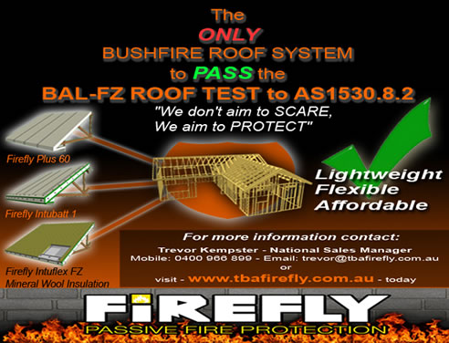 bushfire roof system