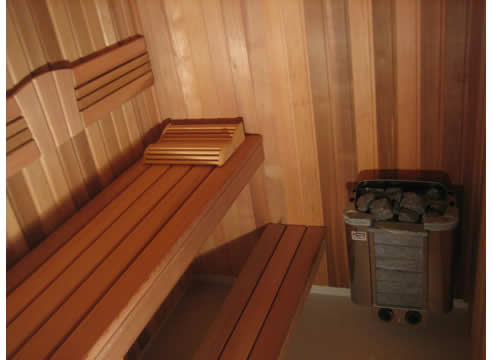 western red cedar timber sauna