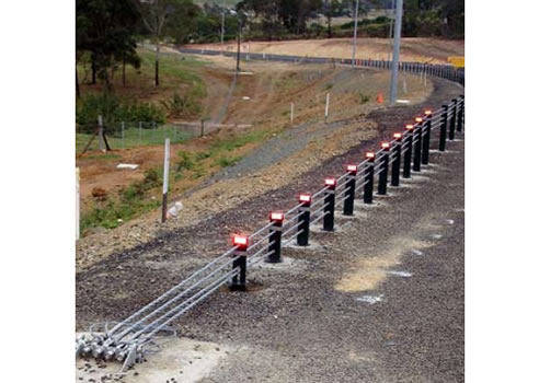 wire end terminal road barrier system