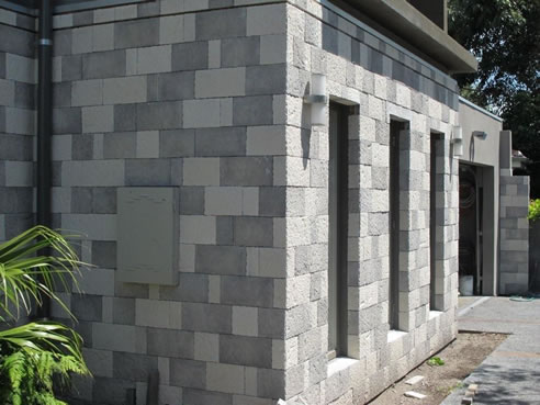 grey sandstone cladding