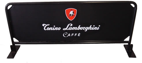 branded cafe barrier