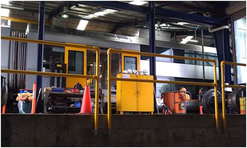 transit safety railing