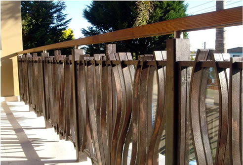 custom made wrought iron balustrade