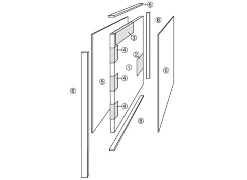 diagram of fire rated door