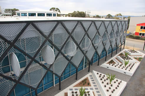 decorative steel facade