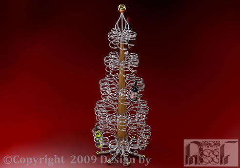 tree shape wine rack