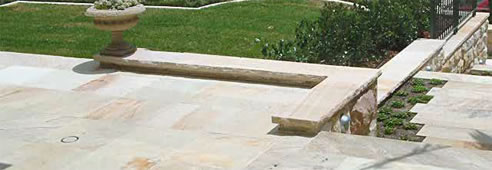 sandstone paving and coping