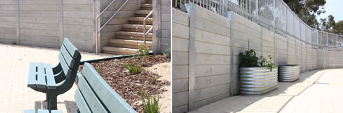 concrete sleeper wall