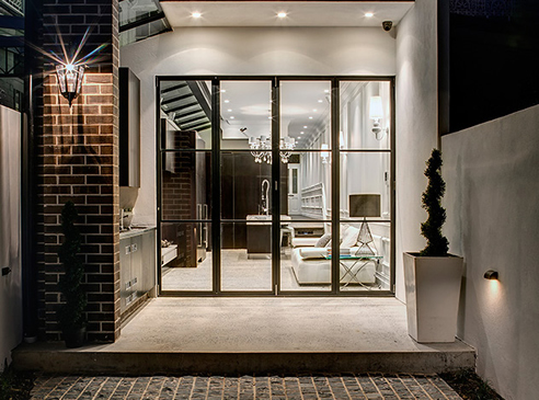 bi-fold doors iron