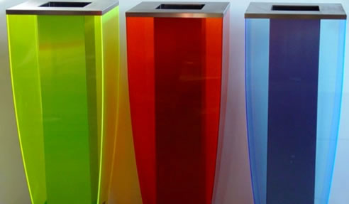 acrylic fluorescent plinths