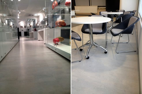 cork flooring at simonds stadium