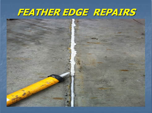 feather edge concrete repair