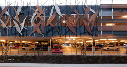 decorative aluminium facade for carpark
