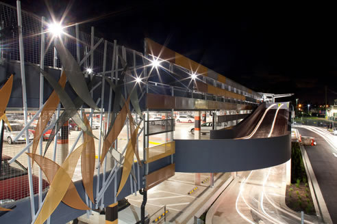 car park penrith with decorative aluminum panels