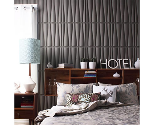 sculptural feature wall