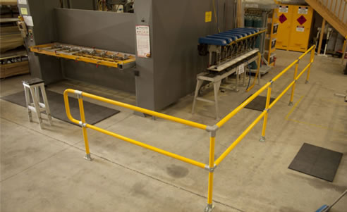 industrial barrier yellow