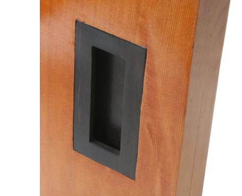 flush handle door