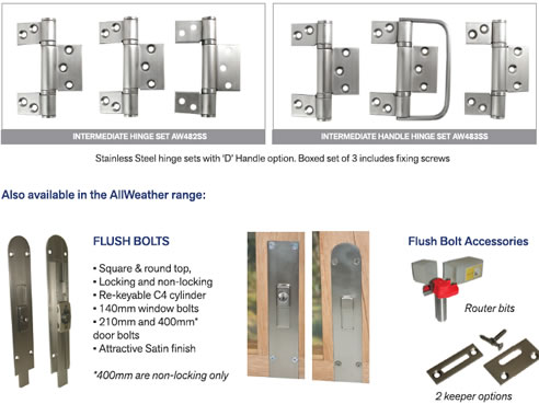 hinges and bolts for internal folding doors