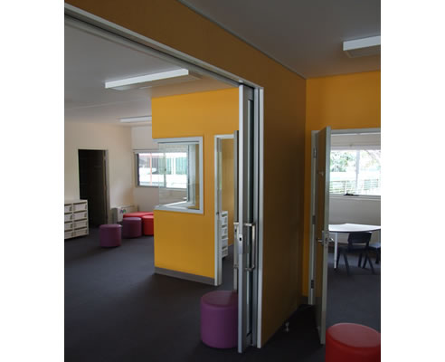 cavity slding doors classroom