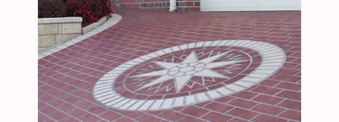 stencilled driveway