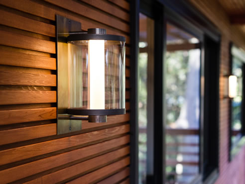 badger led round wall light