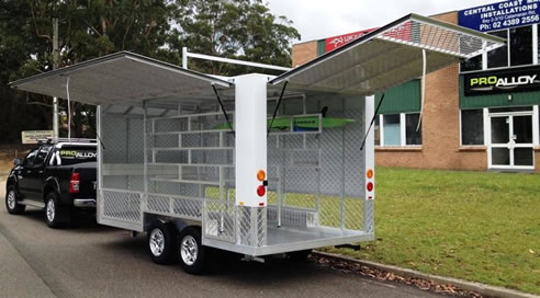 sides open surf life saving trailer