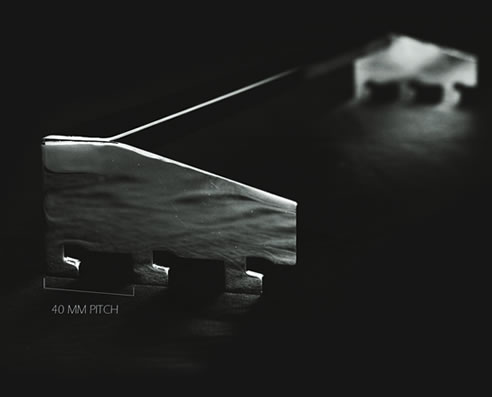 40mm pitch wall strip