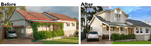 before and after vinyl cladding
