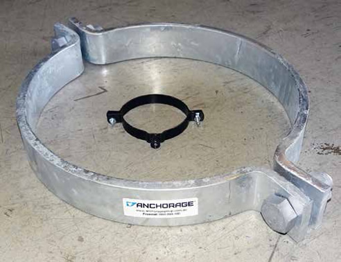 custom made double bolted pipe clamp