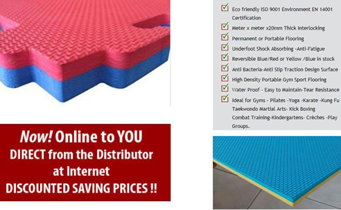 reversible 30mm gym mats