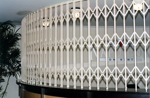 curved counter security trellis