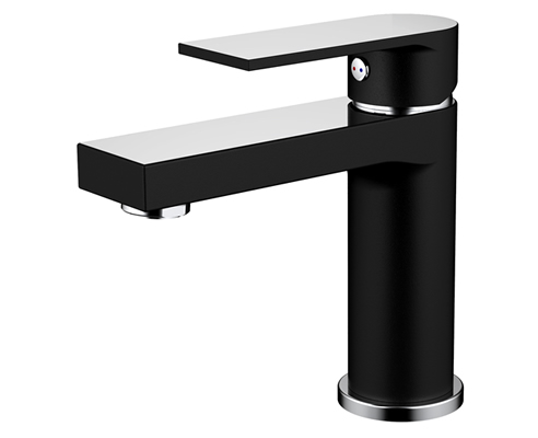 matt black basin mixer