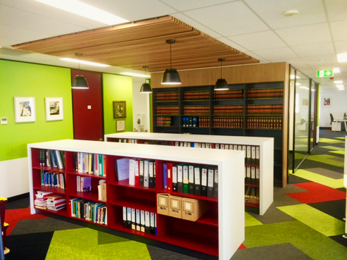 Laminated storage cabinets from Glenmar Custom Joinery
