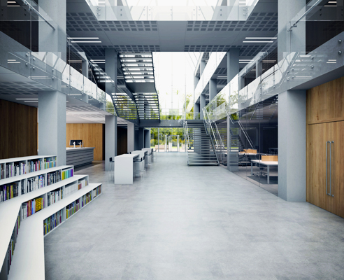 Grey tone vinyl flooring from Polyflor