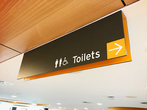 Amenities signage from Architectural Signs Sydney