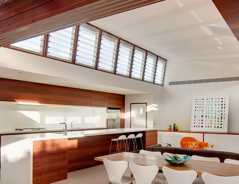lofted ceiling Powerlouvre Windows