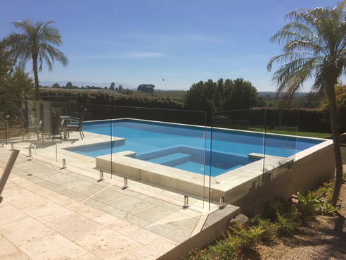 travertine pool coping