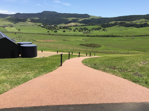 Deco granite resin bound path